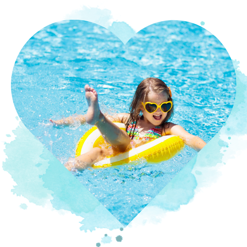 Bambi Schwimmkurs im Wasser